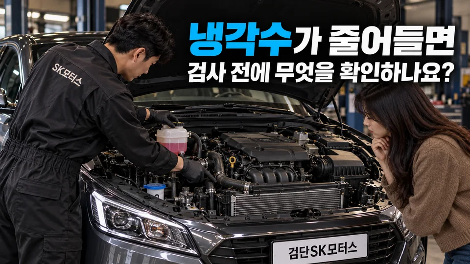 냉각수가 줄어들면 검사 전에 무엇을 확인하나요?