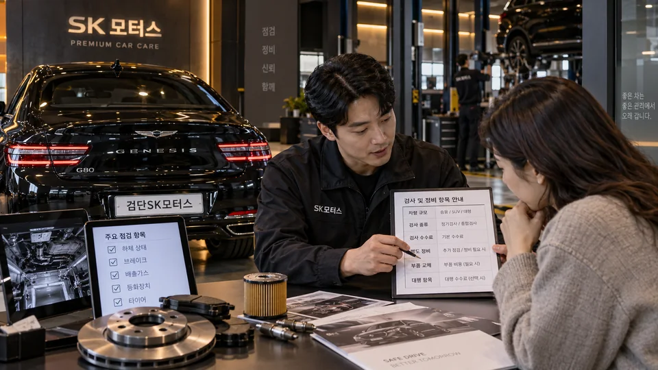 검사비 결제 전에 금액과 항목을 어떻게 다시 확인하나요?