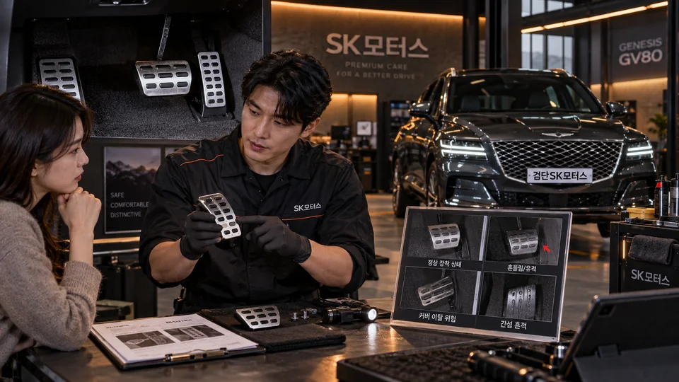 사제 페달 커버가 흔들리면 바로 제거해야 하나요?