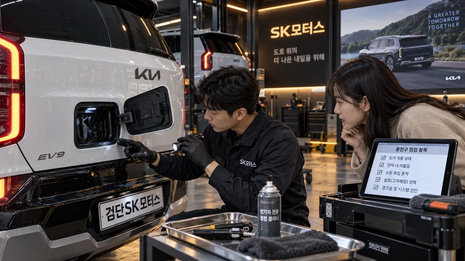 전기차 충전구가 닫히지 않으면 검사 전에 수리해야 하나요?