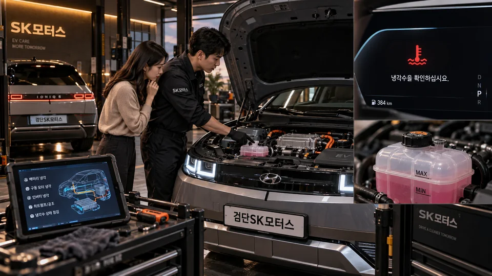 전기차도 냉각수 경고가 뜨면 바로 세워야 하나요?