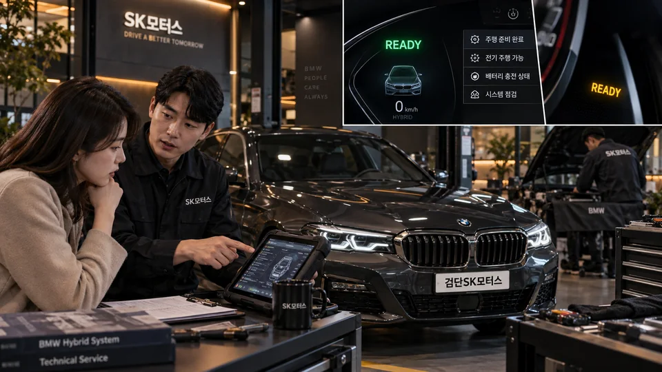 하이브리드 READY 표시가 깜빡이면 주행해도 되나요?