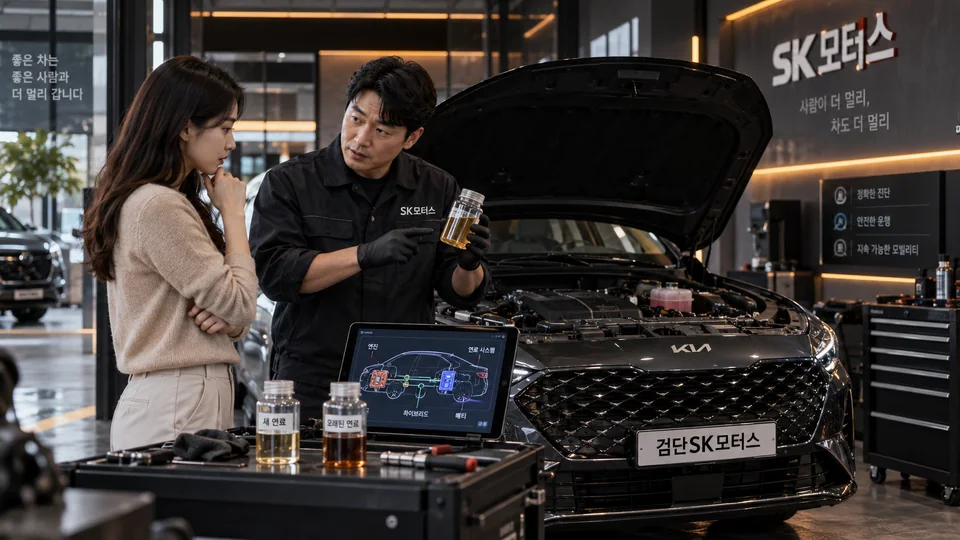 플러그인 하이브리드에서 오래된 연료는 검사 전에 어떻게 하나요?