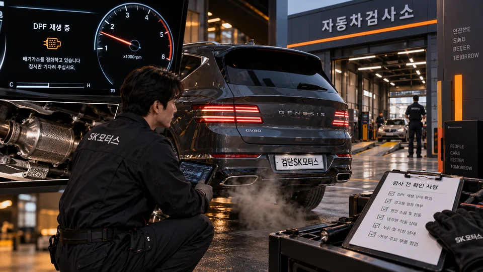 DPF 재생 중에는 자동차검사소에 바로 들어가도 되나요?