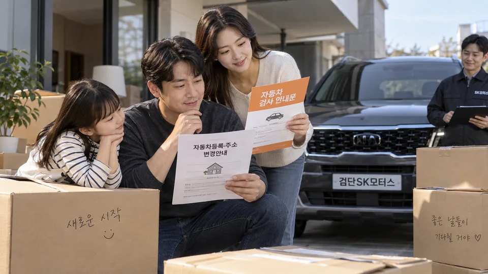 이사 후 등록 주소가 바뀌면 검사 종류도 바로 달라지나요?