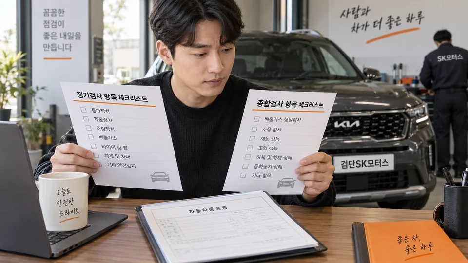 정기검사와 종합검사는 지역에 따라 어떻게 달라지나요?