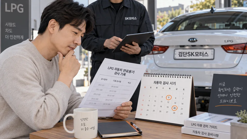 LPG·CNG 차량은 용기검사 기록을 어떻게 확인하나요?