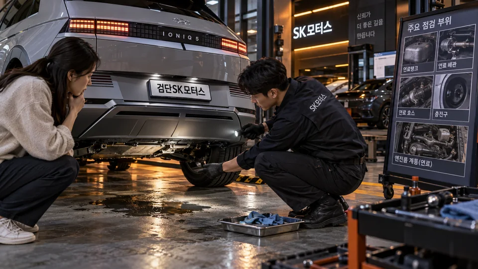 연료 누출 자동차검사, 냄새가 나면 운행부터 멈춰야 합니다