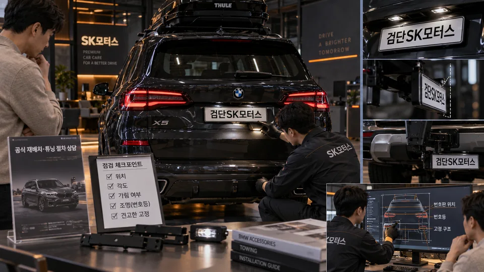 번호판 위치 변경 자동차검사, 각도·가림·조명까지 확인하세요