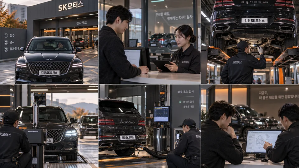 자동차검사 차로에서 하는 일, 접수부터 결과표까지 순서